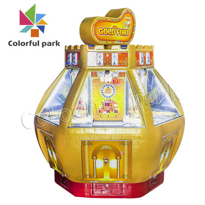 Gold Fort Arcade Coin Pusher With internal Bill Changer At Casino