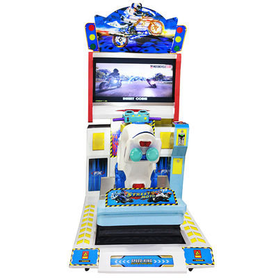 50HZ Street Moto Car Racing Arcade Machine Hardware Material For Amusement Park