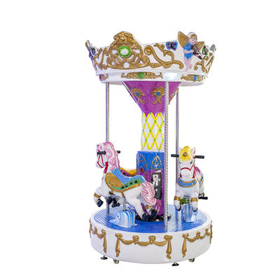 Merry Go Round Mini Small Horse carousel 3 players horse kiddie rides carousel Coin Operated Arcade game machine
