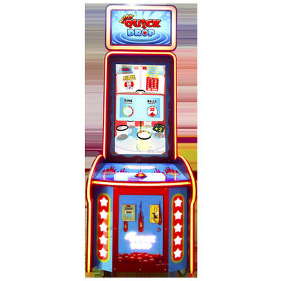 Coin Operated Dropping Ball Lottery Ticket Redemption Machine For Prize