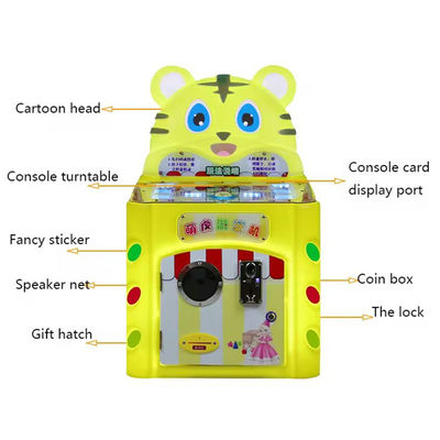 Cute Tiger Carousel Card Machine Coin op arcade machines