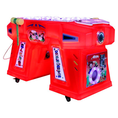 Red Two Person Coin Arcade Machine Physical Ground Mouse Game Machine