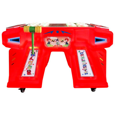 Red Two Person Coin Arcade Machine Physical Ground Mouse Game Machine