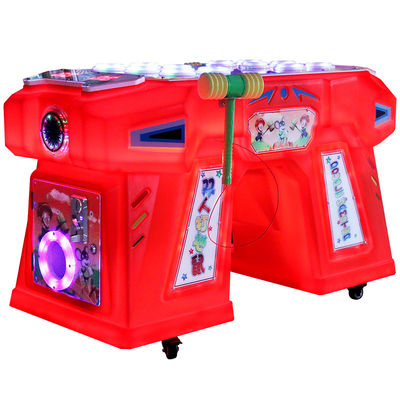 Red Two Person Coin Arcade Machine Physical Ground Mouse Game Machine