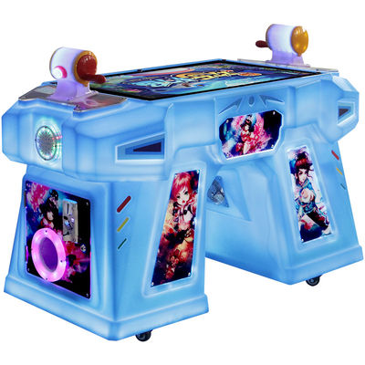 Blue Coin-Operated Amusement Machine Two Person Arcade Fishing Joystick Game Console