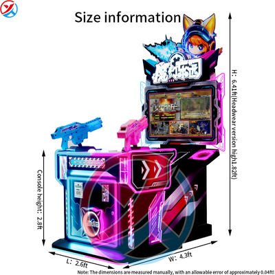 Double Player Children's Game Console With Full Firepower Shooting Parent-child Game