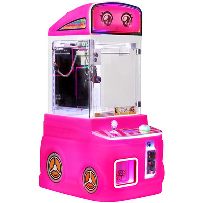 Pink New Mini Fire Truck Toy Automatic Vending Machine Coin-operated Fun Doll Machine