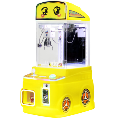 Yellow New Mini Fire Truck Toy Automatic Vending Machine Coin-operated Fun Doll Machine
