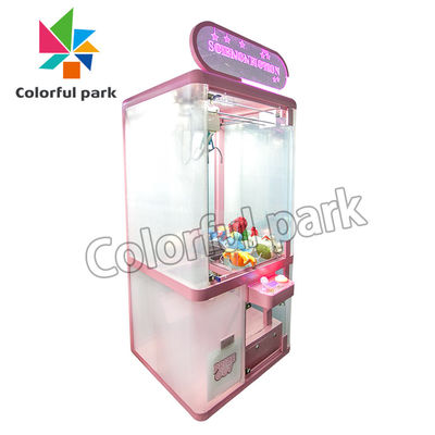 Coin operated games Arcade Gift machine fully Transparent metal glass doll toy claw crane machine