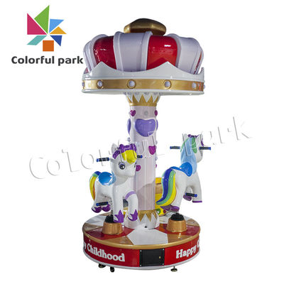 3 players mini Kids Merry Go Round Game Machine carousel coin opertaed arcade machine for amusement centers
