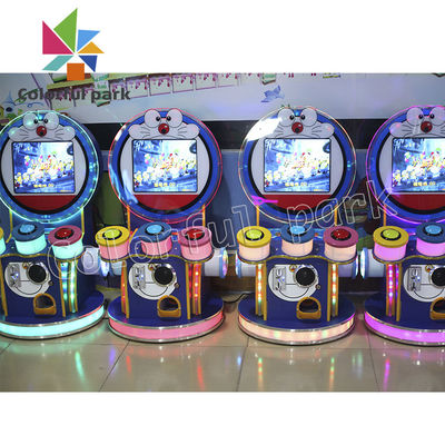 Doraemon Drum Game Arcade Ticket Dispenser Hardware Material For 2 Players