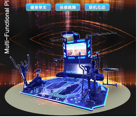 Dancing Game VR Arcade Machine HD Display Acrylic Ergonomic leather chair
