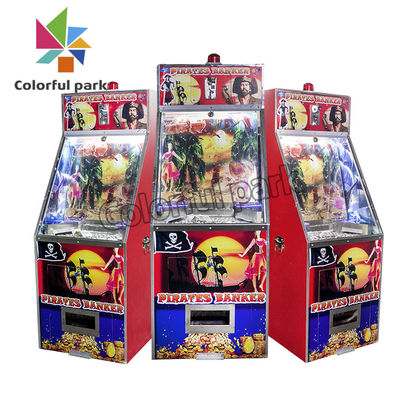 Casino Coin Pusher Arcade Machine Metal Base Color Customize For Game center