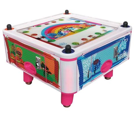 4 Person Coin Operated Air Hockey Table 100W with Sturdy Aluminum Body
