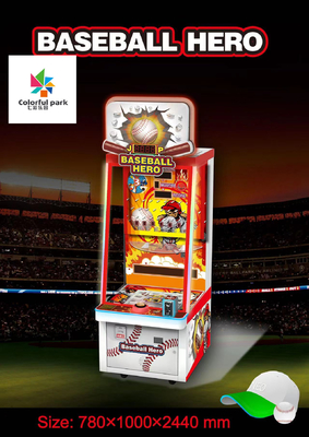 Mall Coin Pusher Arcade Machine Kid Baseball Hero Sport Game Machine