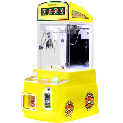 Yellow Customized Mini Claws Commercial Coin-operated Plush Toy Arcade Game