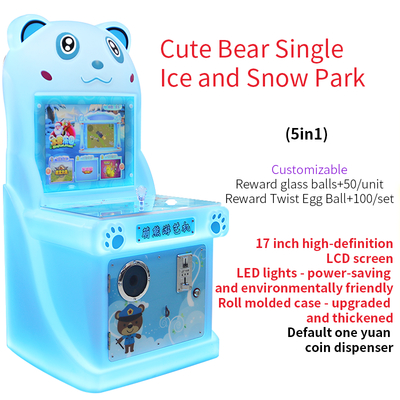 Ice And Snow Park 2025 Single-player Fun Coin-operated Joystick Video Arcade Machine 17-inch
