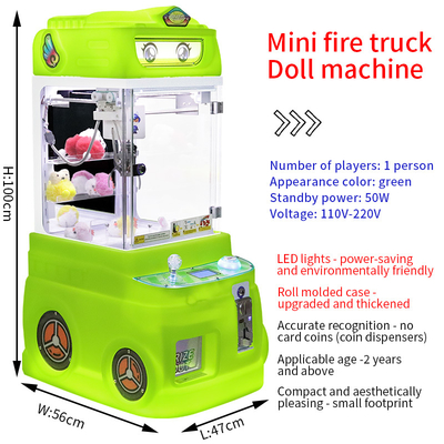 Mini Fire Truck Toy Vending Machine Coin Pusher Children's Arcade Machine