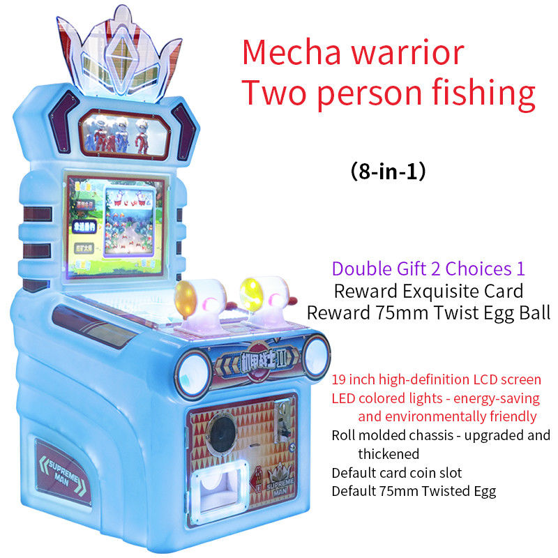Coin Management Mech Warrior Two Person Fishing Joystick Children's Arcade Games