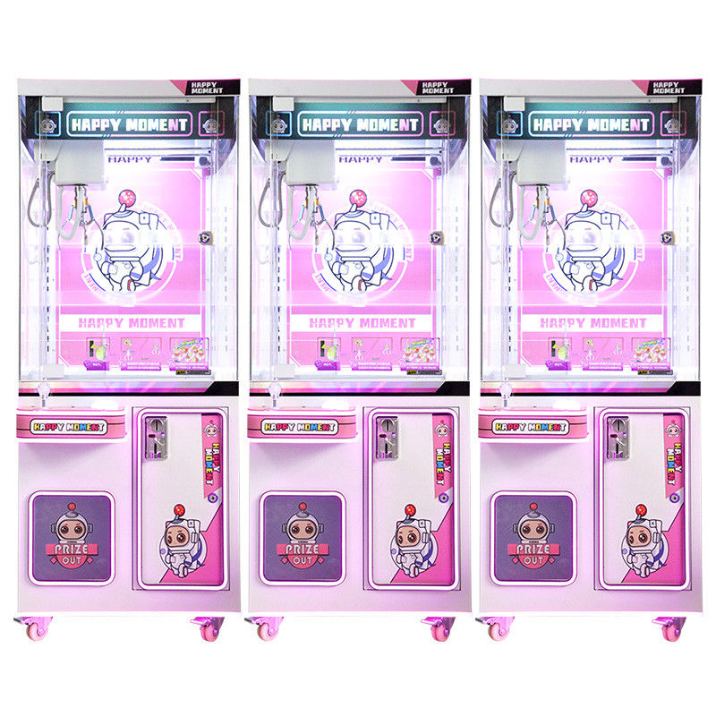 Pink Kids Toy Game Gift Doll Vending Kit Plush Toys Arcade Claw Machine For Home Kid