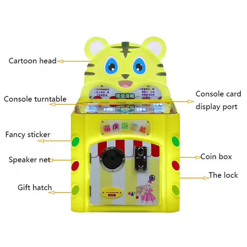 Cute Tiger Carousel Card Machine Coin op arcade machines