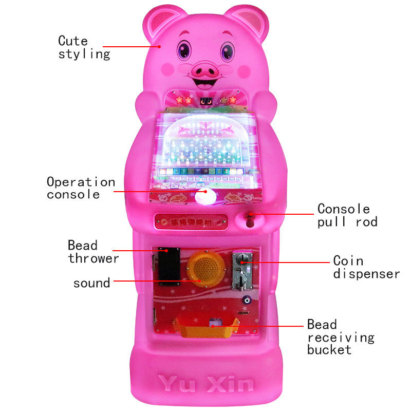 19mm Playful Pig Pinball Machine Fun-Filled Entertainment Colorful Skill Testing Game For Kids