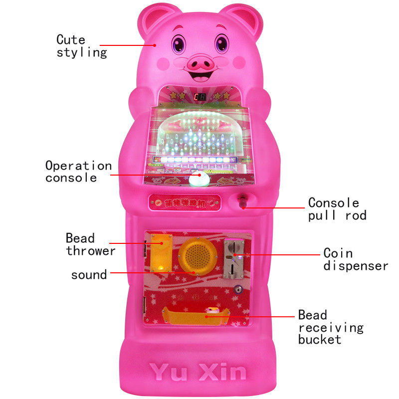 Pinball Machine Arcade Game 14mm Playful Pig  Fun-Filled Entertainment Skill Testing