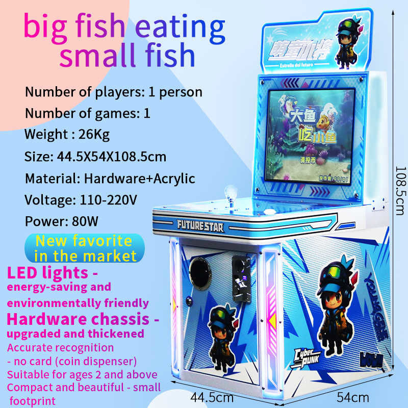 Big Fish Eating Small Fish Hungry Predator Fish Eat Fish Joystick Coin-Operated Game Machine