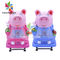 3D Swing Peppa Pig Car Kiddie Ride acrylic Material For Game Zone