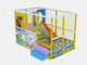 PVC Coated Soft Indoor Playground High Rise Trampoline With Plastic Slide Tube