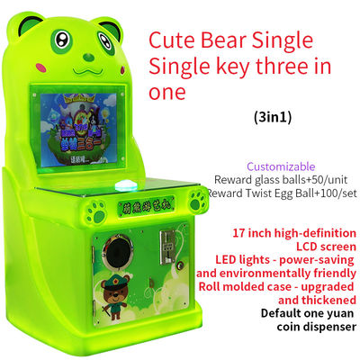 Indoor Coin-operated Entertainment Machine With Single-button Three-in-one Game Console 17-inch