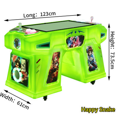 Green Coin-Op Arcade For Sale Two Person Arcade Machine Snake Game Console