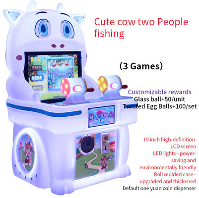 Coin-operated Game Vending Machine 19-Inch Two Person Fishing Arcade Game Machine