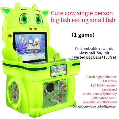 Cute Cow Single-Player Coin-Operated Big Fish Eating Small Fish Game Machine 19-Inch