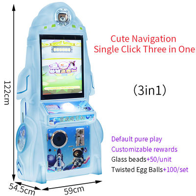 Arcade Game Console Design Children'S Indoor Play Star Rocket Single-Button Three-In-One