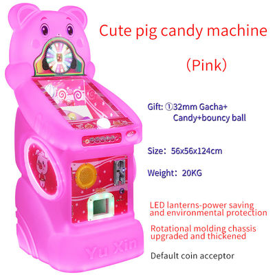 Playful Pig Colorful Candy Dispenser Coin-Operated Game Machine Characters Endless Fun Ideal Gift For Kids