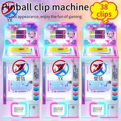 New Pinball Clip Machine Internet Celebrity Gift Machine Supermarket Game City Children's Scan Code, Coin operated Commercial Stall Game Machine
